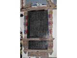 Memorial to Thomas Lane 1582-1652, brother-in-law of Elizabeth Millet