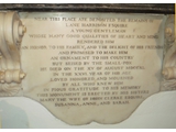 Inscription on Lane Harrison memorial