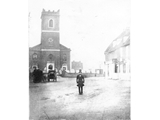 Rev Francis Nicholas outside St Mary's Ealing c 1846