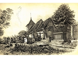 1848 etching of churchyard