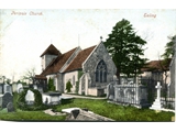 Churchyard c 1885 before Hicks memorial 