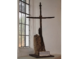 Cross by Gordon Cookson from wood and railings from the old tomb