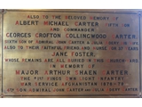 Memorial to 3 more sons of Admiral Carter