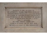 Anthony Todd Thomson memorial in the nave