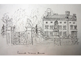 Perivale Manor House - drawing by John Farthing or Rev Lateward c 1850