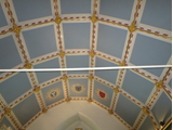 The chancel ceiling, regilded in 2003