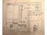 Plan of rectory garden & churchyard
