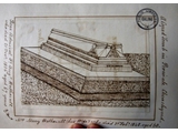 Drawing of Weatherall tomb