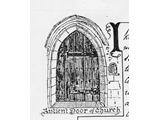 Drawing of vestry door